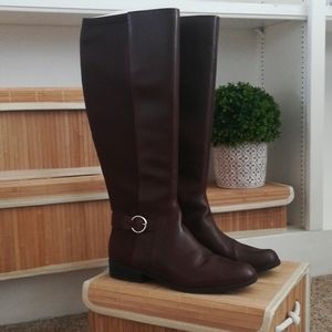 Nine West Leather Knee High Boots